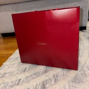 Cartier Luxurious Red Shopping Bag